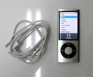 Apple iPod Nano 5th Gen A1320 8GB Silver Player Digital Camera