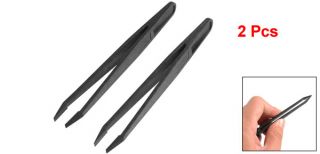 Pcs 4.5 Length Black Wood Flat Tip Anti Static ESD Tweezers