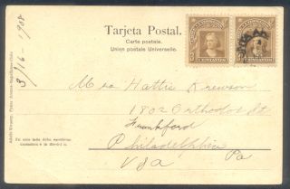 Chile Punta Arenas Tierra Del Fuego Postcard Indias to US 1908 Kwasny 
