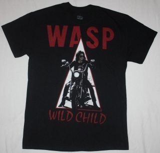 WILD CHILD85 WASP HEAVY METAL BAND TWISTED SISTER NEW BLACK T 