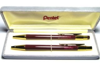 Pentel Clicroller Clicsharp   Rollerball Pen and Pencil Set   Gloss 
