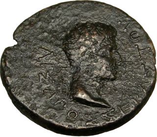 11BC Augustus Rhoemetalkes RARE Ancient Roman Coin