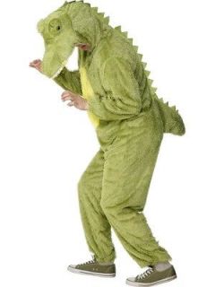 Adult Deluxe Crocodile Medium Fancy Dress Jumpsuit Costume Alligator