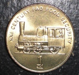 2002 north korea 1 chon locomotive train coin time left