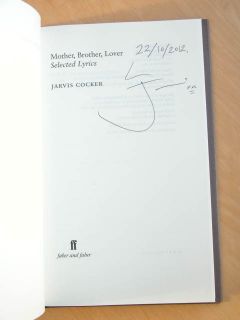 Jarvis Cocker Signed Dated Mother Brother Lover UK 1 1 HB