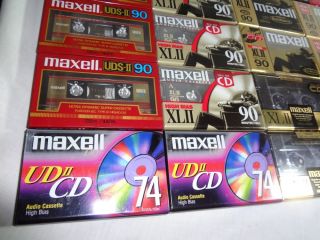 Lot 20 New SEALED Blank Audio Cassette Tapes Maxell UDS II XLII Type 