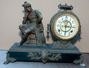 Antique 19th C Ansonia Mercury Mantle Clock