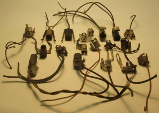 Vintage Antique Radio Parts Pilot Light Sockets Big Assortment