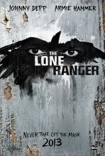 Lone Ranger Movie Poster 2 Sided Original Advance 27x40 Johnny Depp 
