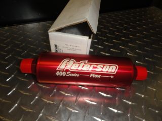   New Peterson Fluid Systems Inline Fuel Filter 09 0477 Racing