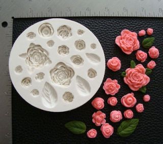 fondant gumpaste silicone mold roses # wr20 time left $