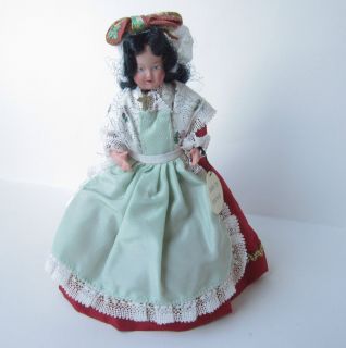   1950s 60s French Girl Doll Auvergne Traditional Costume 6