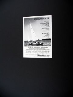 Talman Yacht Menemsha 24 Sailboat Boat 1972 Print Ad