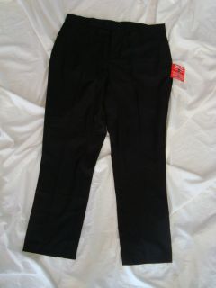 new  mens carrot trouser black pants w 34 inch short