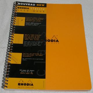 pc Rhodia Wirebound Lined Notebook 8 1/4 X 11 3/4 With Margin