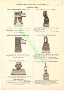 1917 kelly s boy s jennings broad ax axe catalog