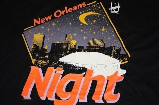 XXL vtg NOS 1991 NEW ORLEANS NIGHT arena football shirt