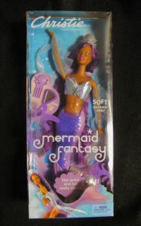 2002 RARE NIB Mattel Barbie Doll Mermaid Fantasy Purple Christie