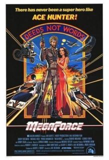 MEGAFORCE 1982 orig RARE Rolled 27x40 movie poster BARRY BOSTWICK