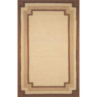 Ravella Collection Indoor Outdoor Rug   Border Natural 2x3