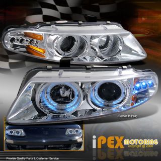 97 00 Dodge Avenger Sebring 2dr Halo LED Projector Corner Head Light 