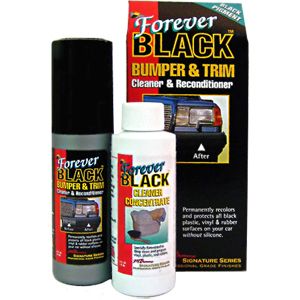 Forever Black Car Care Bumper Trim Cleaner Reconditioner Kit w 