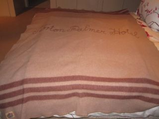 vintage ayers palmer norton hotel wool blanket