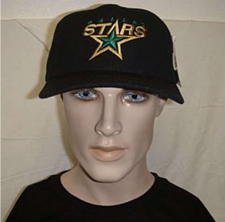 New NHL Dallas Stars Snapback Cap Embroidered Logo on Black Snap Back 