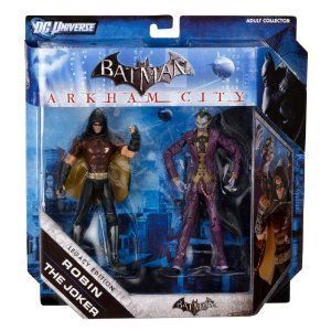 Batman Legacy Arkham City Robin Joker Collector Figures 2 Pack New 