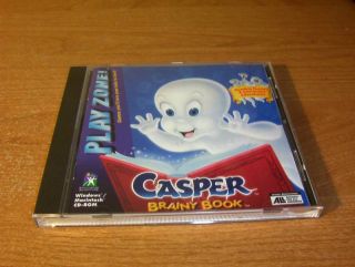 Casper Brainy Book Play Zone Reading PC Mac CD ROM Game
