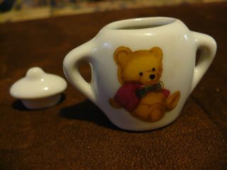   11 Piece Vintage Miniature Tea Set With Teddy Bear Pattern By: BATTAT
