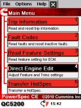 Cummins Engine Diesel Diagnostic QC 5200 Handheld Computer