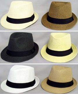 New Wholesale Lot of 6 Pcs Fedora Hats For Adults   Assorted Colors 