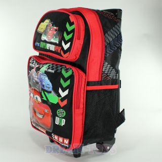   Cars McQueen WGP 16 Roller Backpack Rolling Boys Bag Wheeled