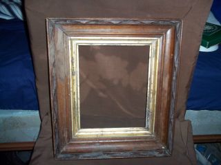 Vintage Antique Victorian Wood Picture frame Very solid w/ Lots of 