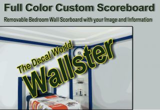 Custom Baseball Bedroom Scoreboard Wall Art Softball