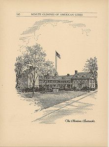 Hessian Barracks Trenton New Jersey 1933 Travel Illustration