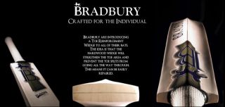   2013 Bradbury Players editio.High quality English cricket bat sticker