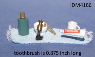 PC GROOMING SET DOLLHOUSE MINIATURES 1 12 SCALE BATHROOM ACCESSORIES