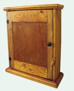 Custom Handcrafted Rustic Wood Wall Mount Bath Cabinet
