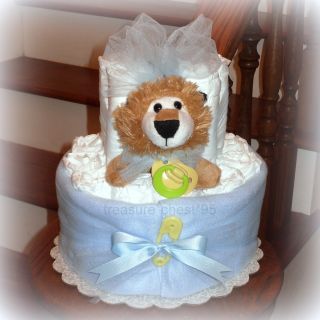 Lion Diaper Cake Baby Shower Centerpiece Decorations Table Gift Animal 