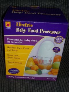 DEX Electric Baby Food Processor grinder lifetime Guarantee Homemade 