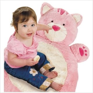 Cute Bestever Baby Mat Pink Cat Rug Cushion Pillow