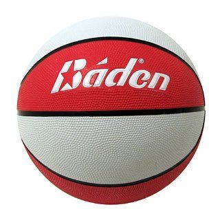 Baden Official Rubber Basketball Red White 29 5 Inch