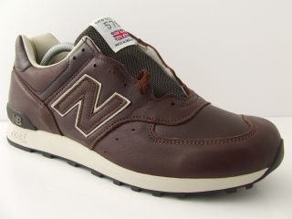 New Balance Mens Leather Trainers 576 Premium BCL Brown Sneakers Made 