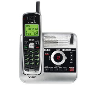 8ghz cordless phone caller id call waiting digital answering system 