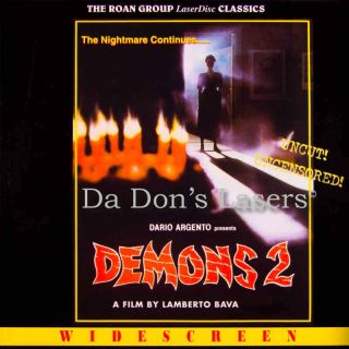 Demons 2 AC 3 WS Roan LaserDisc Rare UNCUT LaserDisc Bava Horror