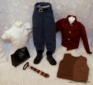 Barbie Ken Doll & Friends [7] Piece Casual Fashion Outfit Set