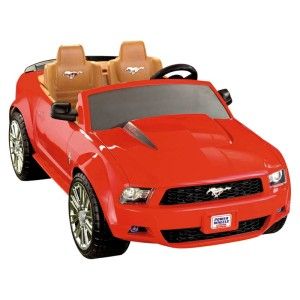 fisher price battery powered red ford mustang riding toy for kids 2 