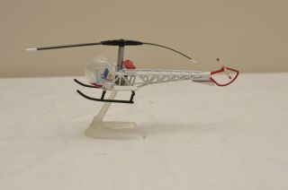 CORGI BELL SIOUX LOS ANGELES CITY FIRE DEPT HELICOPTER WITH STAND